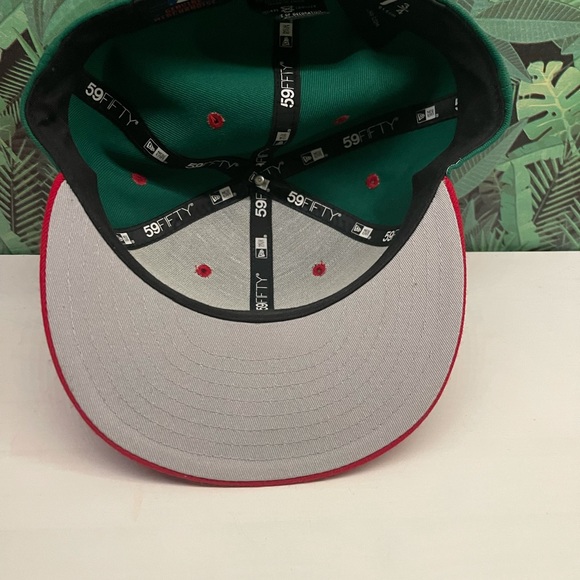 🔴🟩⚪️New era Cincinnati reds fitted hat size 7 3/4 - Picture 2 of 4